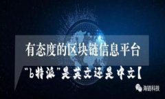 “b特派”是英文还是中文？