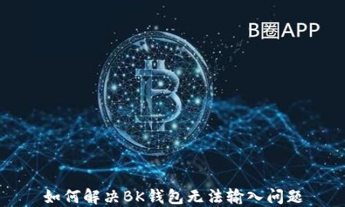 
如何解决BK钱包无法输入问题